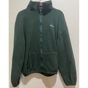 Front Zip Jacket Front Zipper ~ Pockets ~ Size Large ~ Green